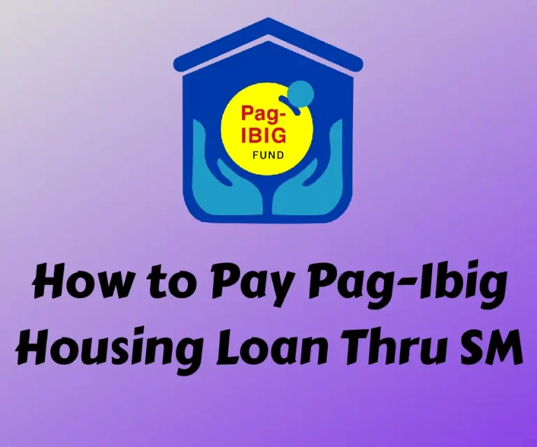 how to pay pag ibig housing loan thru sm